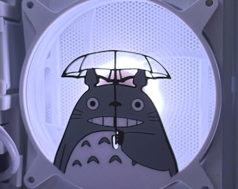 Cubierta de ventilador para PC Forest Spirit / Rejilla de ventilador de 120 mm / Diseño de naturaleza adorable impreso en 3D / Mod de PC con estética acogedora