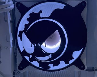 Ghost PC Fan Cover | 120mm Fan Grill | 3D Printed Spooky Gaming Mod