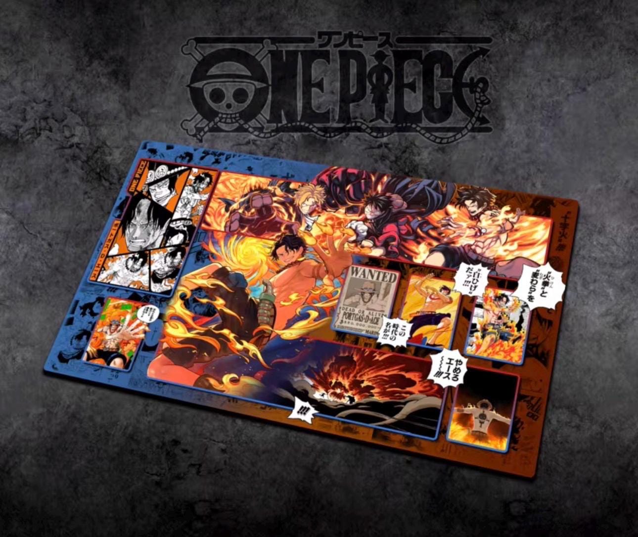 Ace One Piece Playmat - Etsy