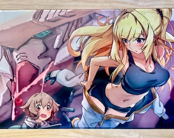 ガンダムTCG カスタム アトラ・ミクスタ＆クーデリア・藍那・バーンスタイン プレイマット