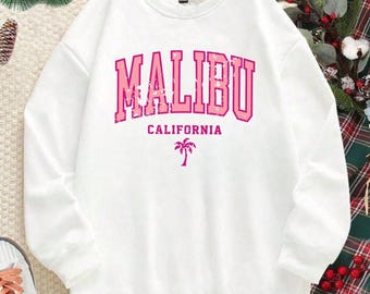 malibu pink retro college logo png svg digital download