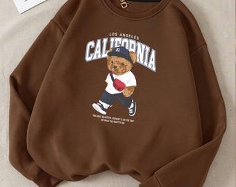 California Bear PNG | Street Style T-Shirt Graphic (Digital Download)