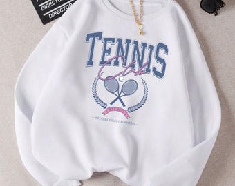 Tennis Club Graphic Design | Retro Sports T-Shirt (Digital Download)