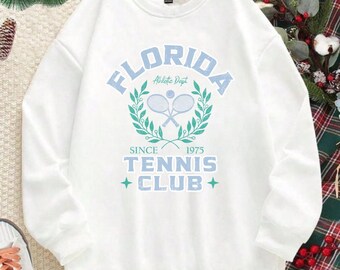 florida tennis logo vintage sports png svg digital download