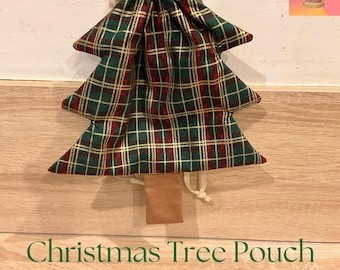 Naaipatroon kerstboom cadeauzakje