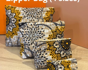 Naaipatroon gewatteerde make-uptas | 4 maten | PDF (A0, US Letter, A4)