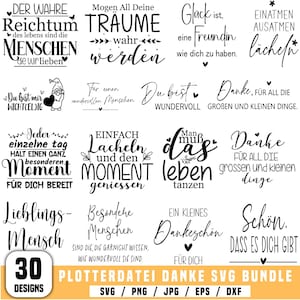 Puede incluir: Un conjunto de 30 diseños SVG con citas inspiradoras en escritura negra. Los diseños incluyen frases como «Gracias» y «Sueña en grande». El paquete está disponible en formatos SVG, PNG, JPG, EPS y DXF.