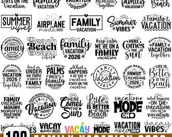 Family Vacation 2026 Svg Bundle, Family Trip 2026 Matching Shirt Svg, Making Memories Together, Family Travel Svg, Family Weekend 2026 Svg