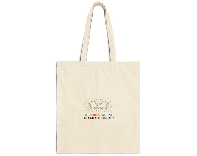 Neurodivergent Brains Are Brilliant Tote, autism acceptance, autistic pride