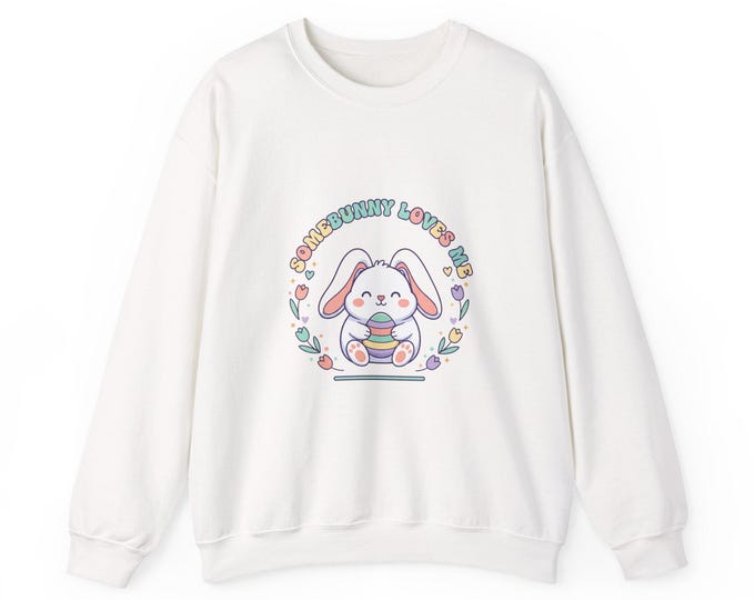 Easter Bunny Sweatshirt | Pastel Cottagecore Spring Vibes