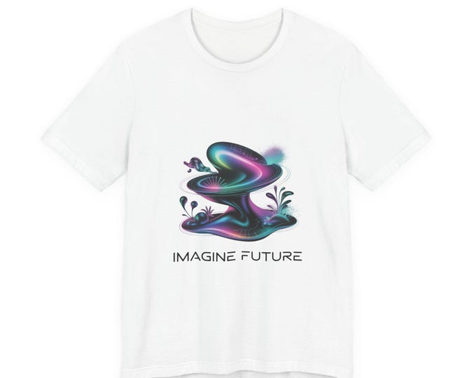 Imagine Future T-Shirt | AI Art Shirt, Surreal Landscape Print, Futuristic Graphic Tee