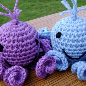 Rainbow Amigurumi Octopi Stuffed Crocheted Toy Ready to Ship image 4