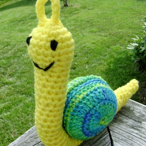 Crochet Pattern PDF Lemondrop the Snail Amigurumi Toy