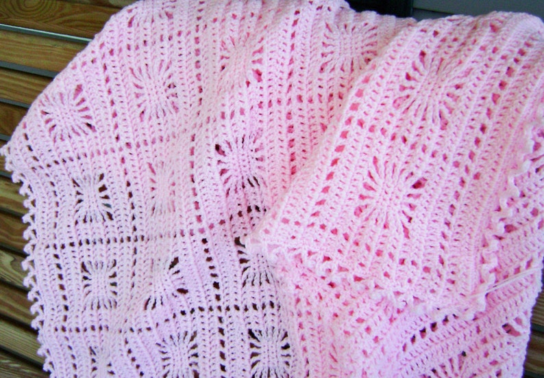 Spider  Baby Blanket Afghan Crocheted Made to Order Etsy