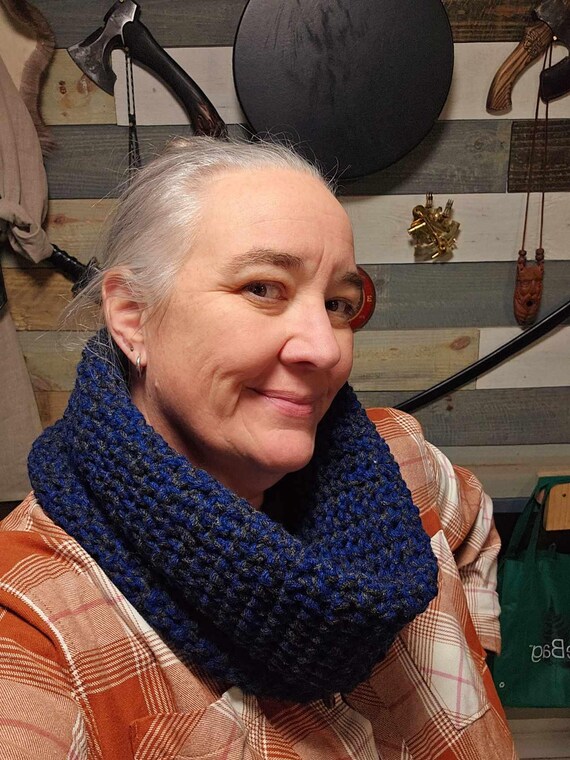 Sciarpa a collo lavorato a maglia fatta a mano Scaldacollo in