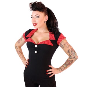 Tailored Top / Retro / Rockabilly/ Vintage/ Pin Up