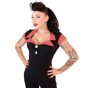 Tailored Top / Retro / Rockabilly/ Vintage/ Pin Up