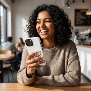 Funda para teléfono Nothing Changes / tipografía apilada en negrita, superposición de escritura