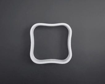 Cortador de galletas con marco redondeado y cortador de arcilla polimérica - Herramienta para pendientes de arcilla - Herramienta de cerámica