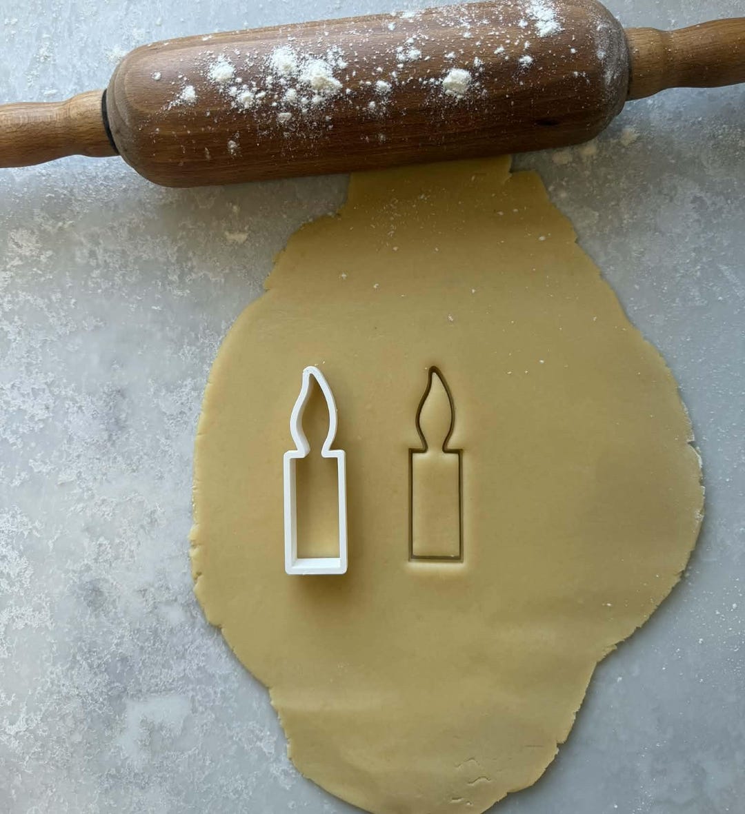 3D Printed Candle Cookie Cutter. Baking Tool - Etsy