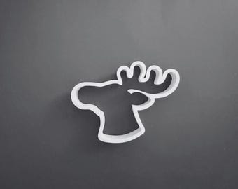 Moose Head Cookie Cutter & Polymer Clay Cutter-Woodland Clay Earring Tool-Pottery Tool