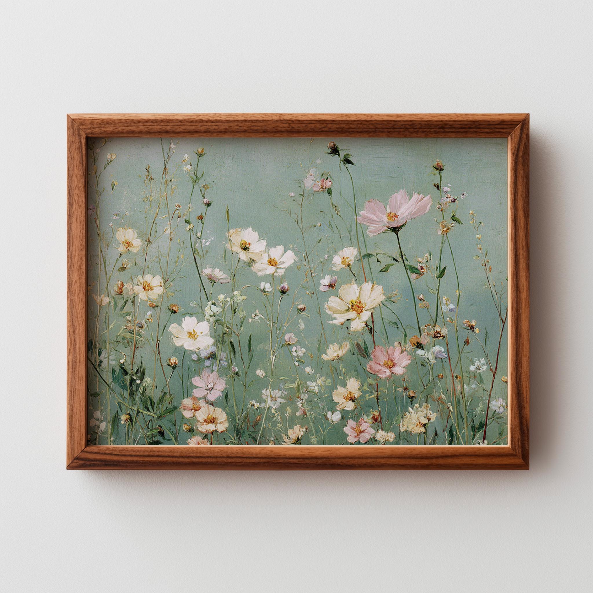 Rustic Cottagecore Wildflowers Printable - Vintage Botanical Floral Art ...