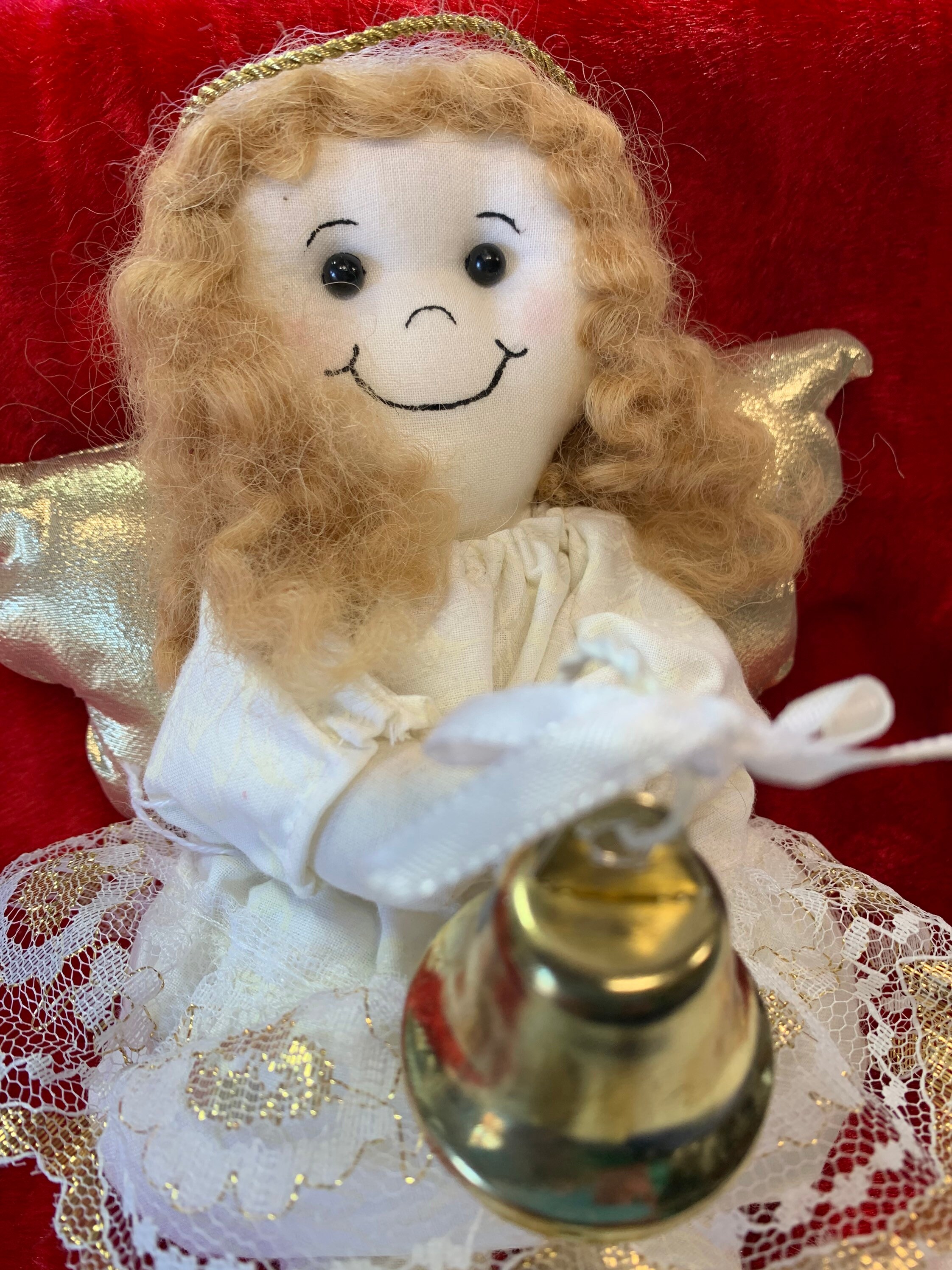 Bell Ringing Angel Vintage Angel Doll With Real Ringing Bell - Etsy