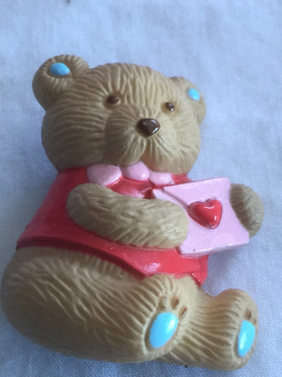 Vintage Valentine Bear Pin