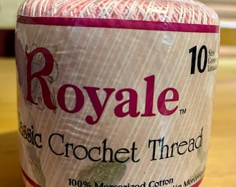 New Coats & Clark Royale Cotton Crochet Thread Size 10, Shades of Pink, 300 yards/ball