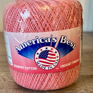 America’s Best Crochet Thread Size 10, Rose Pink