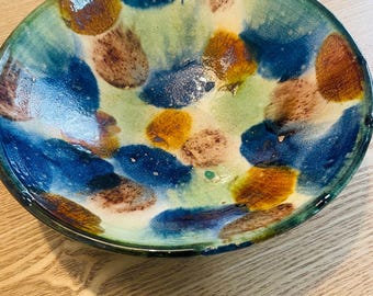 ヴィンテージ ハンドクラフト セラミック ボウル | 手描き | スペイン製 | 1960年代