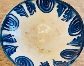 ヴィンテージ ファハラウサ レブリジョ セラミックボウル | 手描き | スペイン | グラナダ | 1960年代