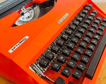 Privileg Mercedes Underwood 130 タイプライター | ドイツ製 | イタリア製 | ヴィンテージ | ミッドセンチュリーモダン | 1970年代