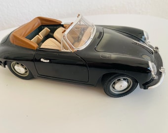Bburago 1961 ポルシェ 356B カブリオレ モデルカー | 1/18スケール | ヴィンテージ | ミッドセンチュリーモダン | 1960年代
