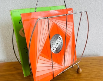 ヴィンテージコレクターズアイテム「スプートニク」スタイルマガジンラック | 1970年代 | ミッドセンチュリーモダン