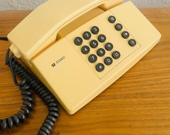 ヴィンテージ シーメンス シグノ電話機 | ドイツ製 | レトロ | ミッドセンチュリーモダン | 1980年代