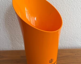 ヴィンテージ フランス製シャンパンアイスバケツ | オレンジ色 | ヴーヴ・クリコ | フランス製 | 2000年代
