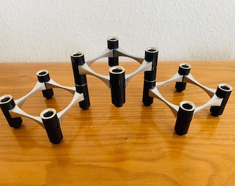 レア Nagel モジュラー クローム キャンドル ホルダー | BMF コンビロイヒター STOFF |ミッドセンチュリーモダン | 1960年代