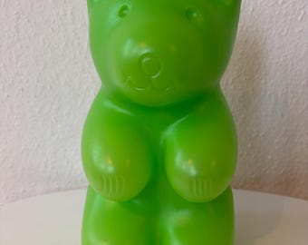 Vintage LUMIBAR Green Gummy Bear Lamp | German | 1980s