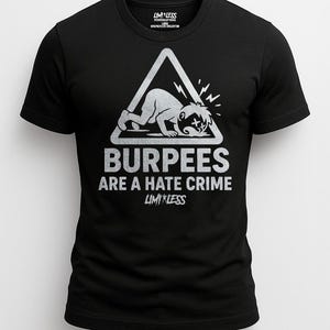 Burpees är ett hatbrott | Rolig gymträningströja | Styrkelyftande fitnesströja