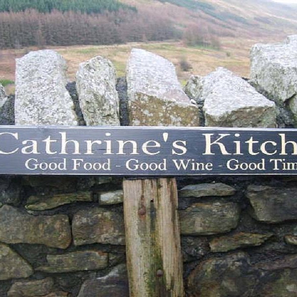 Personalised Kitchen Sign Rustic Shabby Chic Vintage LARGE Wood sign
