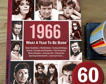 1966: Che anno per nascere / Libro regalo per il 60° compleanno / Edizione rilegata da conservare come ricordo
