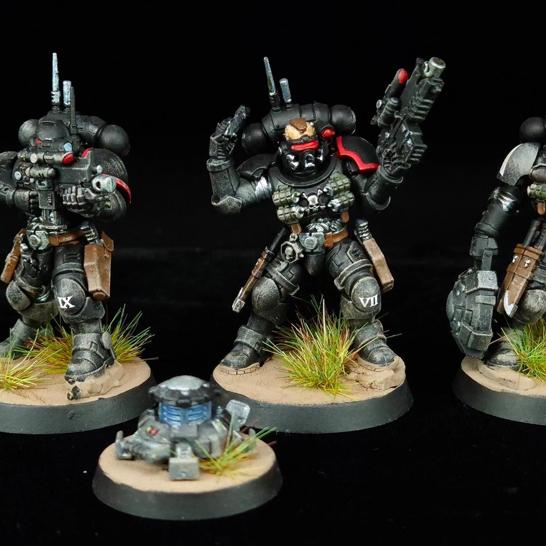 Infiltrators Squad | Painted Raven Guard Recon Infantry | Warhammer 40K ...