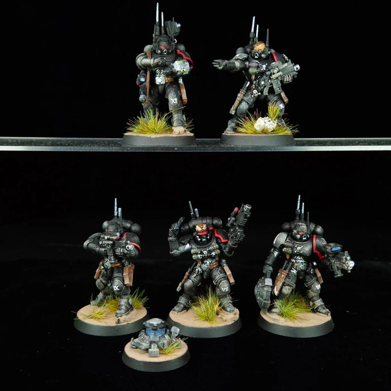 Infiltrators Squad | Painted Raven Guard Recon Infantry | Warhammer 40K ...