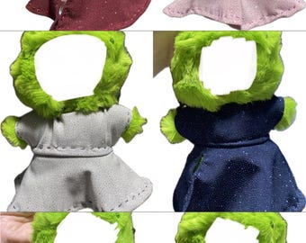Handmade Glitter Doll Dress, 17cm Plush Outfit