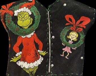 Grinch and Peanuts Coats! Plush dolls holiday coat!