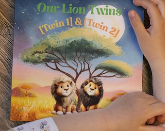 Personalised Twin Storybook – Custom Children’s Book for Twins, Bedtime Keepsake Gift