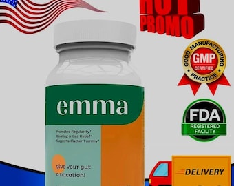 Emma Gut Health Capsules – Digestive Support, Immune Balance Formula (60 Capsules)