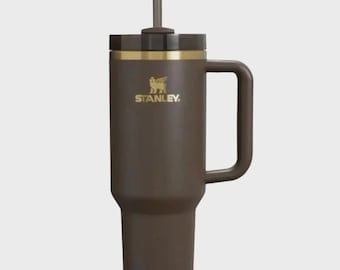 Stanley Quencher H2.0 Flowstate Tumbler 40 oz Chocolate Gold Stainless Cup