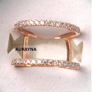 Opaska Smart Ring Enhancer Band kompatybilna z pierścieniami Oura Ring Gen 3 i Gen 4 Ring Guard, wykonana z 18-karatowego różowego złota Vermeil, prezent na rocznicę